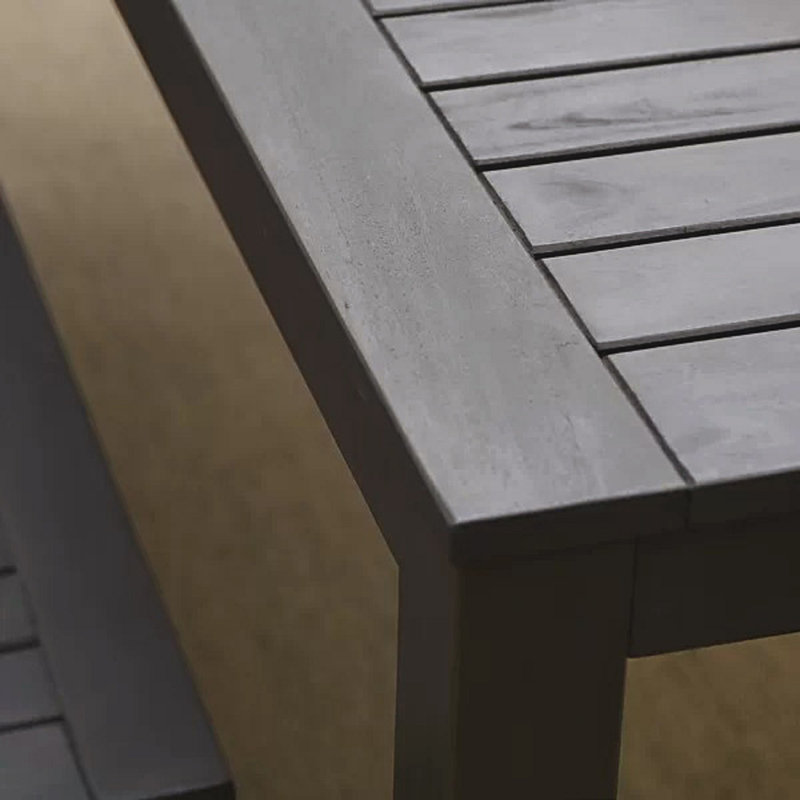 August Grove® Krum Mahogany Outdoor Dining Table & Reviews Wayfair